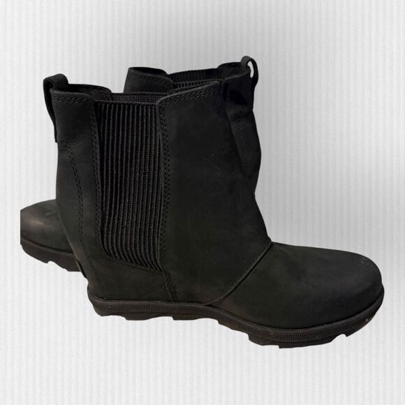 Sorel Women’s 7 Joan of Arctic Wedge II Chelsea Boots Black NL3022-010 - Picture 7 of 11